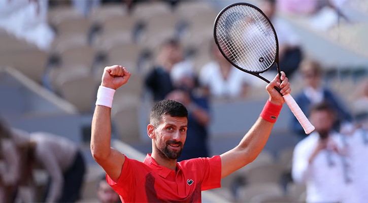 ফরাসি ওপেনে জোকোভিচের শততম জয়ের কীর্তি